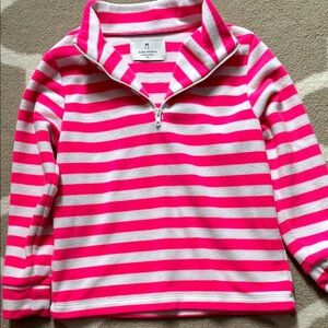 Dudley Stephens Pink and White Striped Sweatshirt Kids